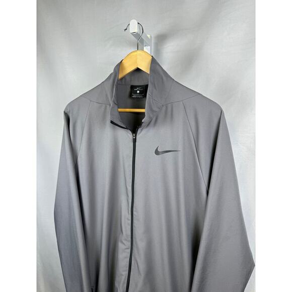 Nike Dri-Fit Long Sleeve Full Zip Jacket Windbreaker Men's Size Large Gr… - Picture 2 of 7